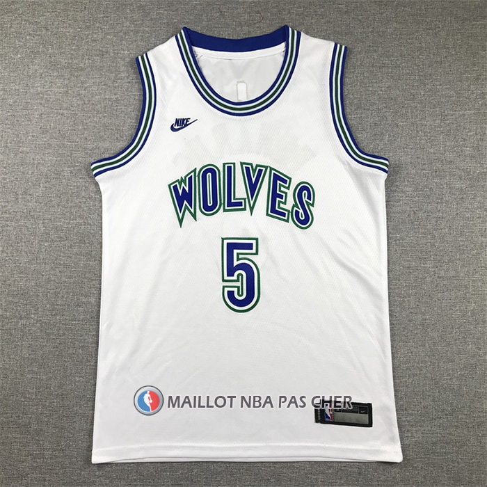 Maillot Enfant Minnesota Timberwolves Anthony Edwards Classic 2023-24 Blanc